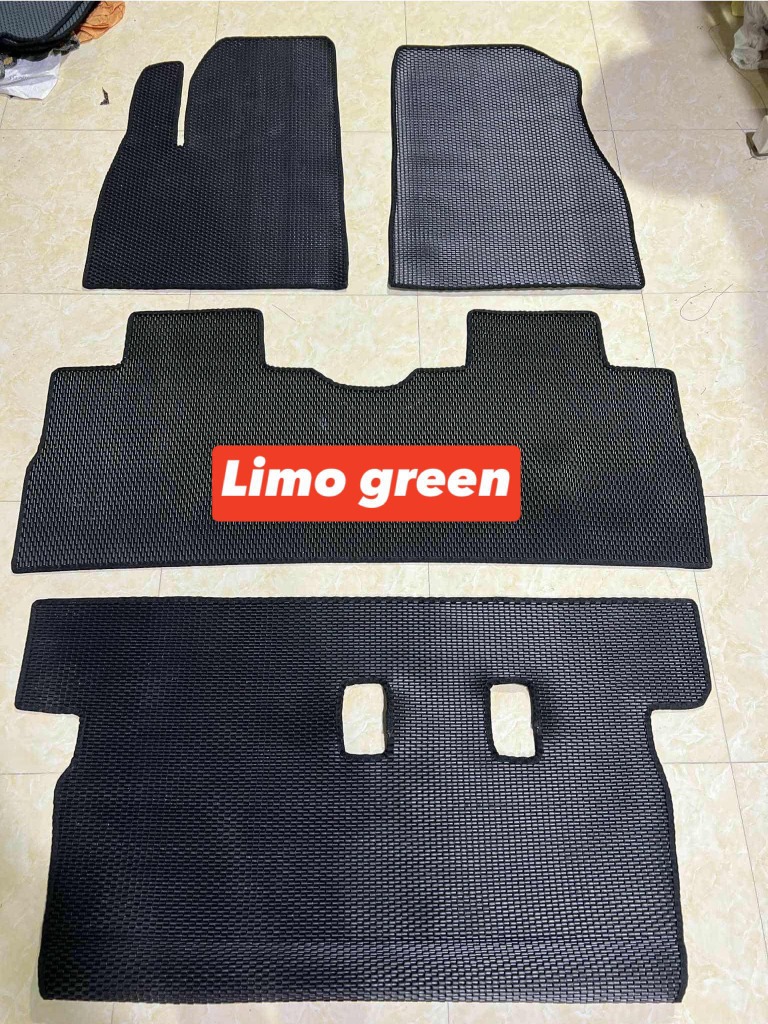 Ảnh thực tế trọn bộ thảm lót sàn cao su may sẵn bo viền theo form xe